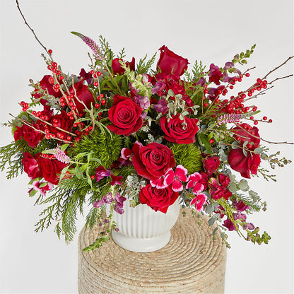 Big Red Bow Bouquet –  Love Blossoms Florist, Lexington NC