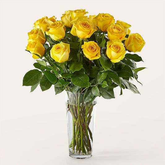 Long Stem Yellow Rose Bouquet –  Love Blossoms Florist, Lexington NC