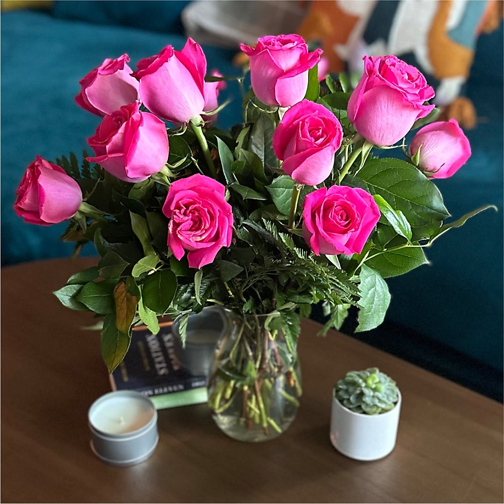 Long Stem Pink Rose Bouquet –  Love Blossoms Florist, Lexington NC