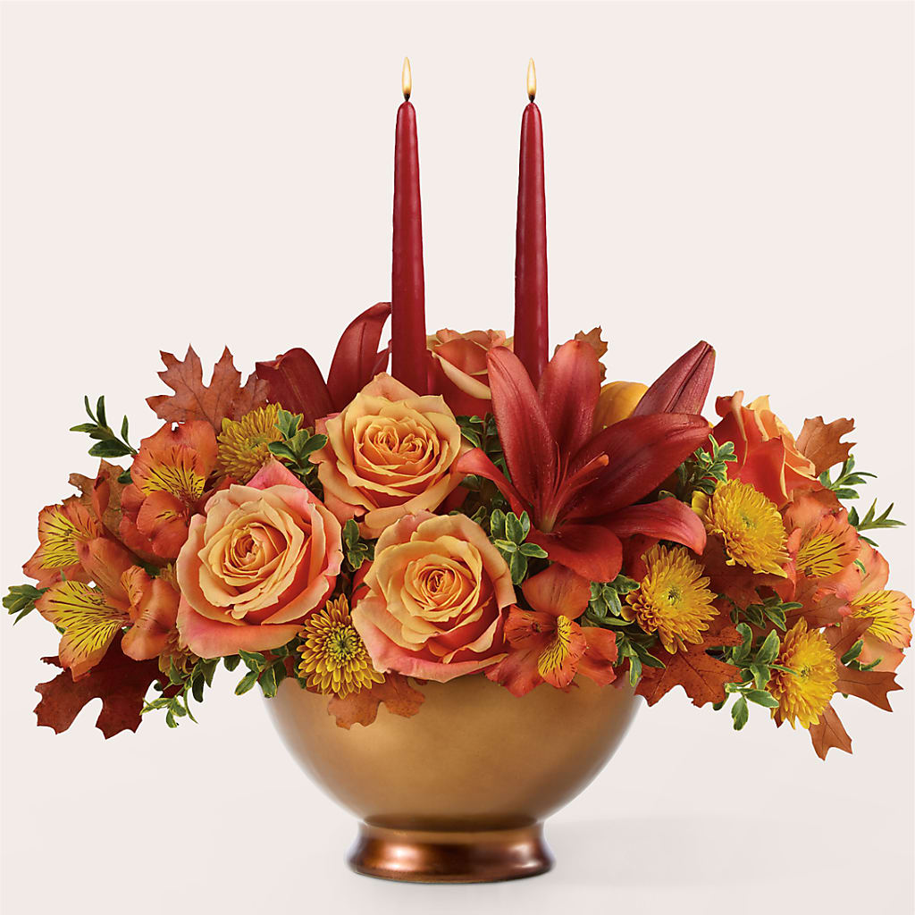 Harvest Table Centerpiece –  Love Blossoms Florist, Lexington NC