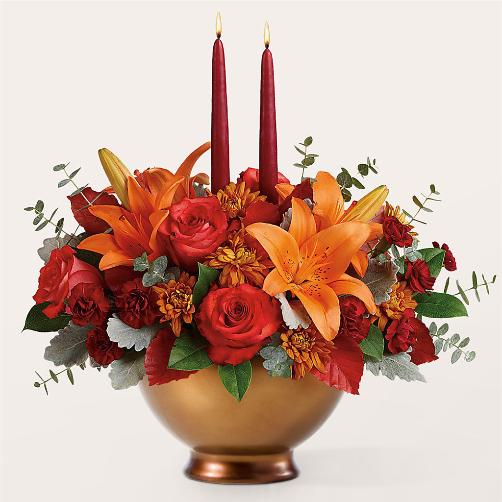 Fruits of Fall Centerpiece –  Love Blossoms Florist, Lexington NC