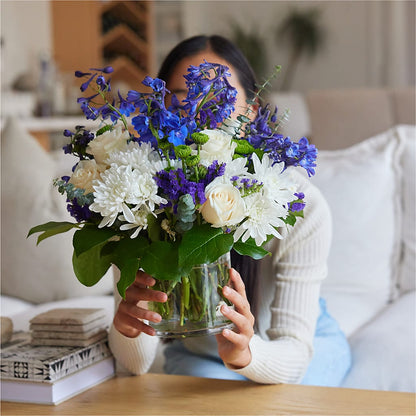 Cerulean Waves Bouquet –  Love Blossoms Florist, Lexington NC