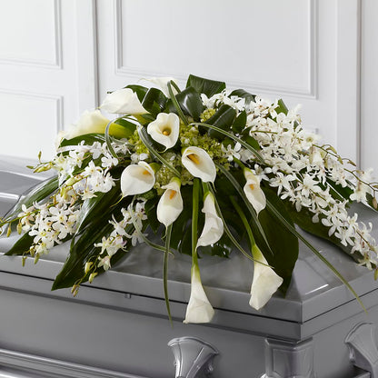 Angel Wings Casket Spray –  Love Blossoms Florist, Lexington NC