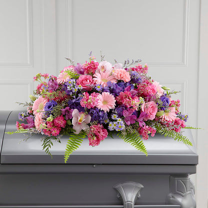 Glorious Garden Casket Spray –  Love Blossoms Florist, Lexington NC