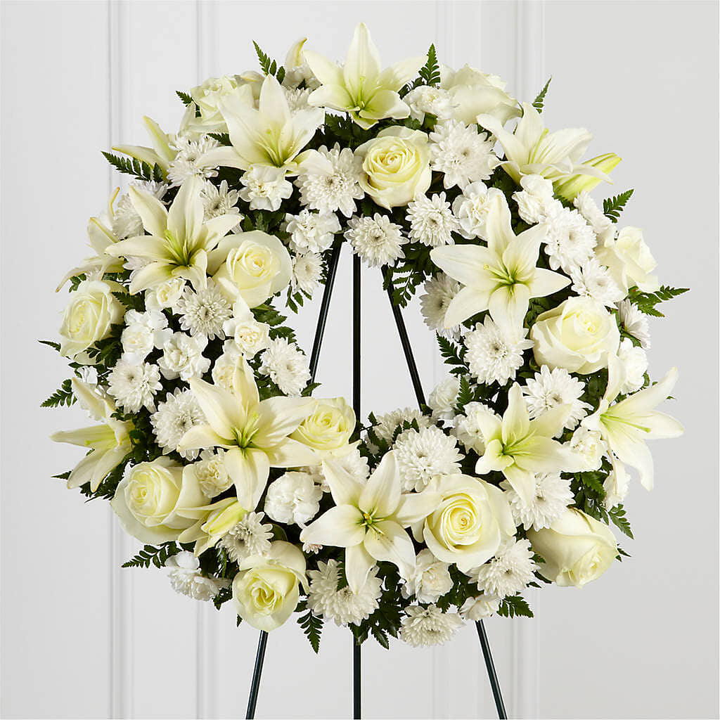 Treasured Tribute Wreath –  Love Blossoms Florist, Lexington NC