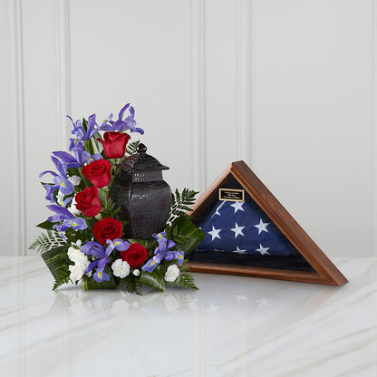 Patriotic Tribute Arrangement –  Love Blossoms Florist, Lexington NC