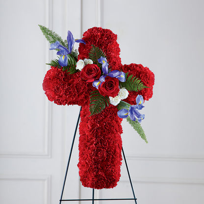 Faithful Hero Floral Cross –  Love Blossoms Florist, Lexington NC