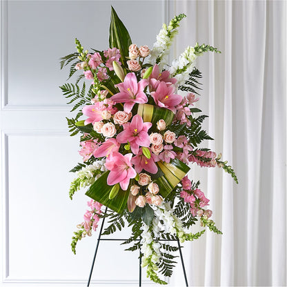Elegant Embrace Standing Spray –  Love Blossoms Florist, Lexington NC
