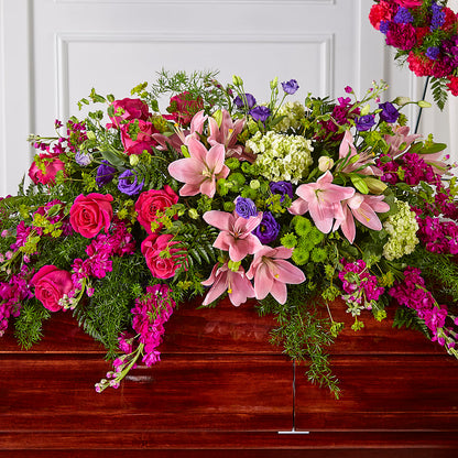 Radiant Tribute Casket Spray –  Love Blossoms Florist, Lexington NC