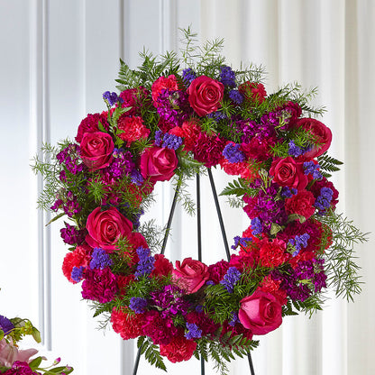 Calming Colors Wreath –  Love Blossoms Florist, Lexington NC