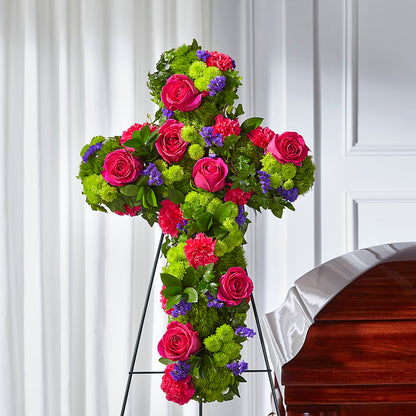Tribute Rose Floral Cross –  Love Blossoms Florist, Lexington NC