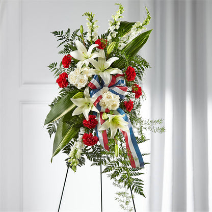 Stars of Life Standing Spray –  Love Blossoms Florist, Lexington NC