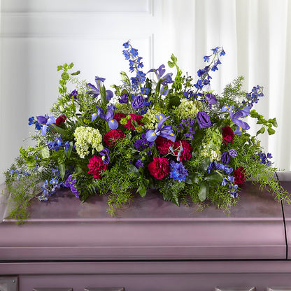 Always Treasured Casket Spray –  Love Blossoms Florist, Lexington NC