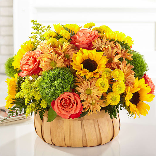 Harvest Sunflower Basket –  Love Blossoms Florist, Lexington NC