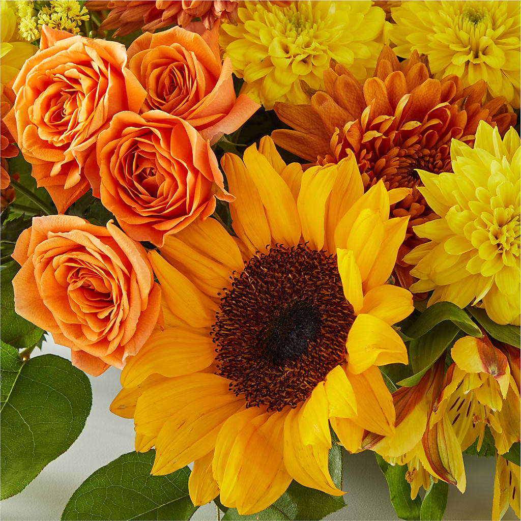 Autumn Harmony Centerpiece –  Love Blossoms Florist, Lexington NC