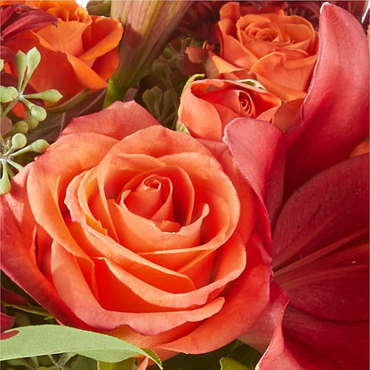 Crimson Leaves Bouquet –  Love Blossoms Florist, Lexington NC