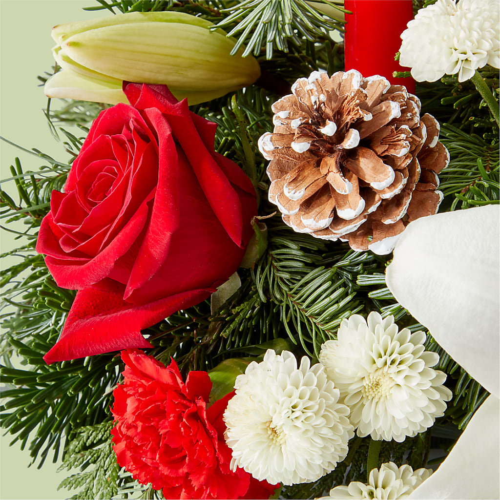Seasonal Festivities Centerpiece –  Love Blossoms Florist, Lexington NC