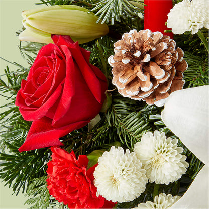 Seasonal Festivities Centerpiece –  Love Blossoms Florist, Lexington NC