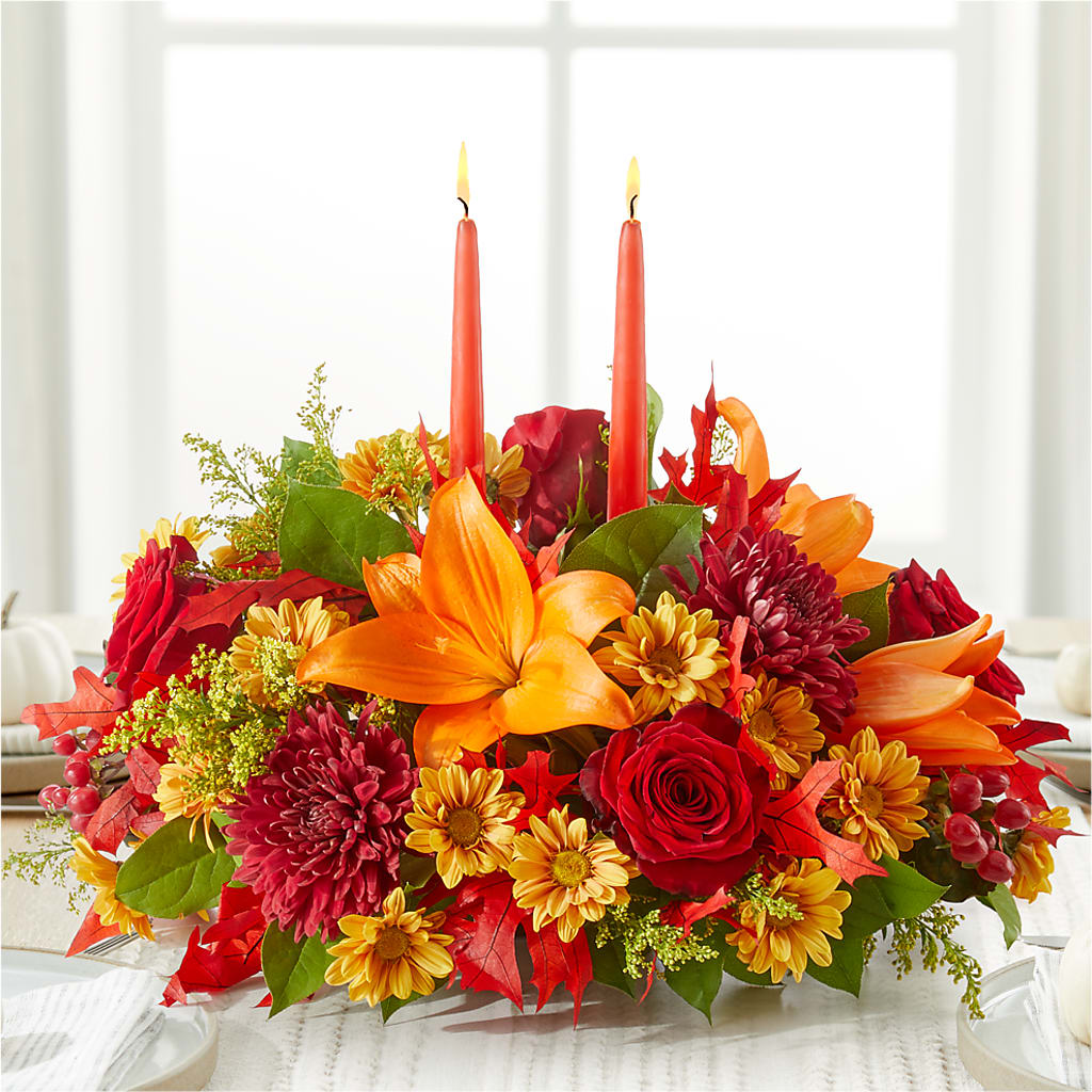 Autumn's Embrace Centerpiece –  Love Blossoms Florist, Lexington NC